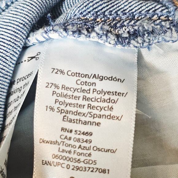 Sofia Jeans Adora Curvy Girlfriend Frayed Side Straight Jean Size 16 S NWOT 3515 - Picture 8 of 9